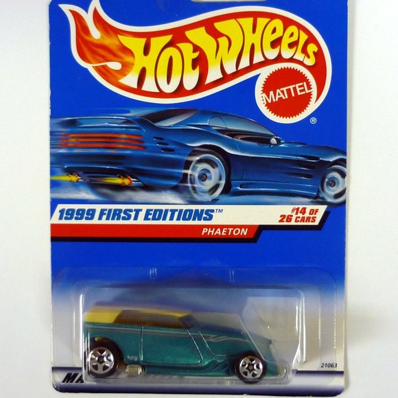 Hot Wheels Phaeton #916 First Editions 14 of 26 Green Die-Cast Car 1999 - Picture 1 of 1